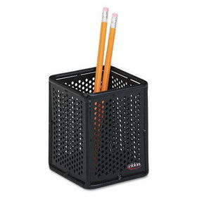 RolodexTM 5059 - Punched Metal And Wire Pencil Cup, 3 1/4 x 3 3/4 x 3 1/4, Black