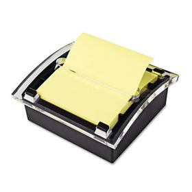 Clear Top Pop-up Note Dispenser for 3 x 3 Self-Stick Notes, Blackpost 