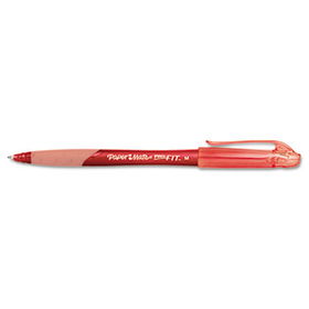 Paper Mate 70711 - Pro-FIT Ballpoint Stick Pen, Red Ink, Medium, Dozenpaper 