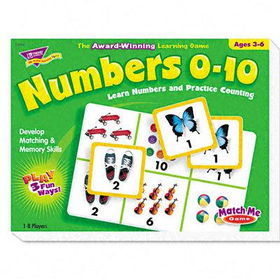 Numbers 0-10 Match Me Puzzle Game, Ages 3-6trend 