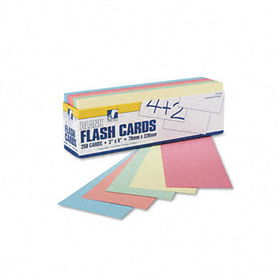 Blank Flash Card Dispenser Boxes, 9w x 3h, Assorted, 250/Packpacon 