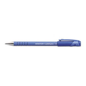 FlexGrip Ultra Ballpoint Stick Pen, Blue Ink, Fine, Dozenpaper 