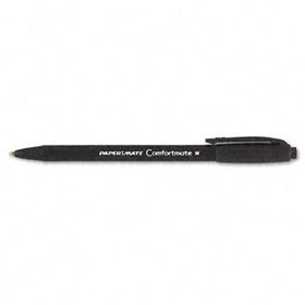 ComfortMate Ballpoint Retractable Pen, Black Ink, Medium, Dozenpaper 