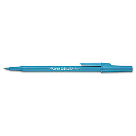 Ballpoint Stick Pen, Blue Ink, Medium, Dozenpaper 