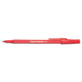 Ballpoint Stick Pen, Red Ink,Medium, Dozenpaper 