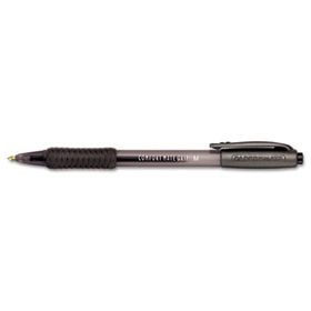 ComfortMate Grip Ballpoint Retractable Pen, Black Ink, Medium, Dozenpaper 