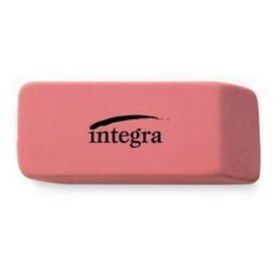 Integra Large Beveled End Pink Erasers Case Pack 48integra 