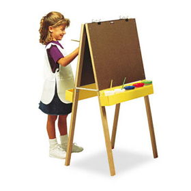 Pacon 74380 - Double-Sided Easel, 46 High, Pressboard, Natural Wood Finishpacon 