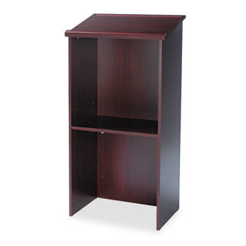 Stand-Up Lectern, 23w x 15-3/4d x 46h, Mahogany