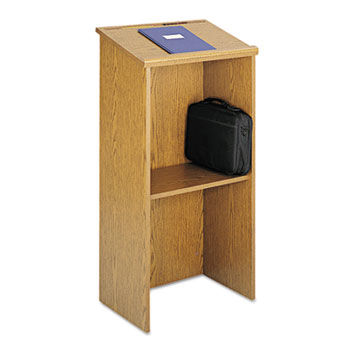 Stand-Up Lectern, 23w x 15-3/4d x 46h, Medium Oaksafco 