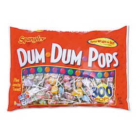 Spangler 60 - Dum-Dum-Pops, Assorted Flavors, Individually Wrapped, 300/Packspangler 