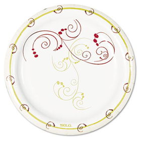 SOLO Cup Company MWP6SYM - Symphony Design Poly-Coated 6 Paper Plates, 1000 per Cartonsolo 