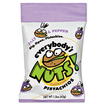 Paramount Farms 0E16SPE2 - Everybody's Nuts Pistachios, Salt & Pepper, 1.5 oz, 48/Cartonparamount 