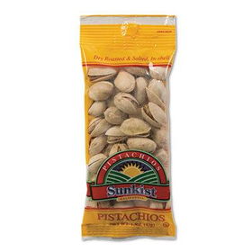 Paramount Farms 072142E2 - Sunkist California Pistachios, Dry Roasted & Salted, 1.5 oz, 24/Boxparamount 