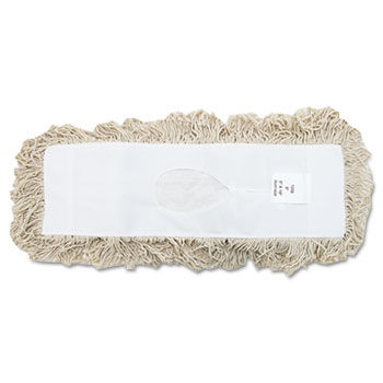 UNISAN 1318 - Industrial Dust Mop Head, Hygrade Cotton, 18w x 5d, White