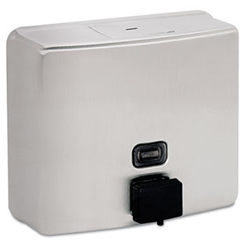 Bobrick 4112 - ConturaSeries Surface-Mounted Soap Dispenser,40-oz,Stainless Steel Satinbobrick 