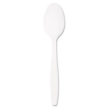 SOLO Cup Company GBX7TW - Guildware Heavyweight Plastic Teaspoons, White, 10 Boxes of 100solo 