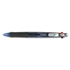 Zebra 26310 - Eco Clip-On 3-Color Ballpoint Retractable Pen, Black/Blue/Red Ink, Finezebra 