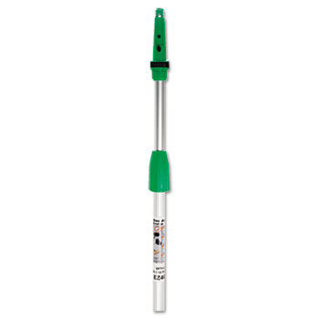 Unger EZ400 - Opti-Loc Aluminum Extension Pole, 13-ft., Two Sections, Silver/Greenunger 