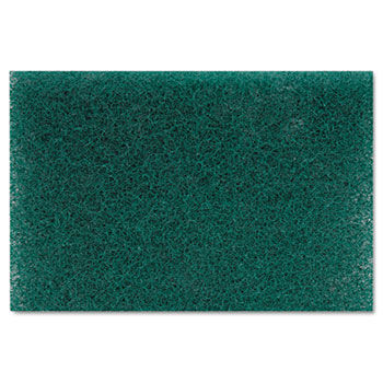 Premiere Pads 186 - Heavy Duty Scour Pad, Green, 6 x 9, 15/Carton