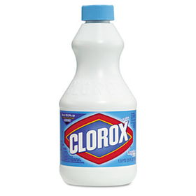 Clorox 02450 - Ultra Clorox Liquid Bleach, Regular Scent, 24 oz. Bottle, 12/Carton