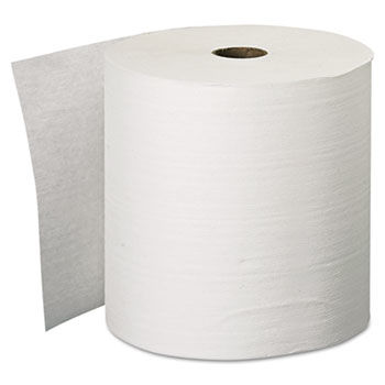 KIMBERLY-CLARK PROFESSIONAL* 11090 - KLEENEX Hard Roll Towels, 8 x 600', White, 6/Carton