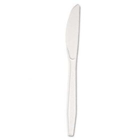 Boardwalk FLPSKNB - Full Length Polystyrene Cutlery, Knife, Black, 1000/Carton