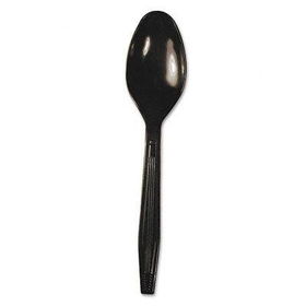 Boardwalk FLPSTSB - Full Length Polystyrene Cutlery, Teaspoon, Black, 1000/Cartonboardwalk 