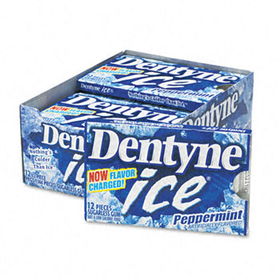 CADBURY ADAMS 30020 - Dentyne Ice Sugarless Gum, Peppermint Flavor, 12 Pieces/Pack, 12 Packs/Box