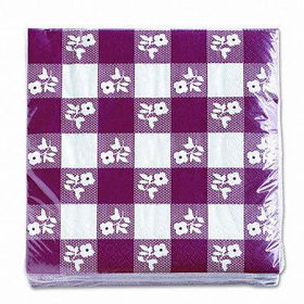 Creative Converting 21188 - Paper Napkins, Two-Ply, 13 x 13, Red Gingham, 50/Packcreative 
