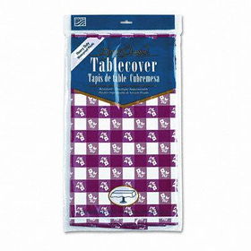 Creative Converting 39188 - Plastic Tablecovers, Red Gingham Pattern, 54 x 108