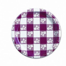 Creative Converting 56188 - Paper Plates, 7 Diameter, Red Gingham Pattern, 25/Packcreative 