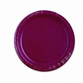 Converting Inc. 57227 - Paper Plates, 7 Diameter, Real Red, 24 Packs of 25 per Cartonconverting 