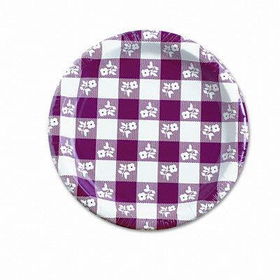 Creative Converting 58188 - Paper Plates, 9 Diameter, Red Gingham Pattern, 25/Pack