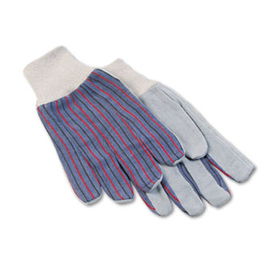 Galaxy 1843 - Men's Leather Palm Clute Gloves with Knit Wrist, Large, Multi, Dozen