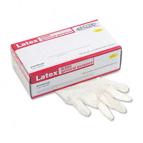 Galaxy 355L - Disposable General Purpose Natural Rubber Latex Gloves, Powdered, Large, 100/Box