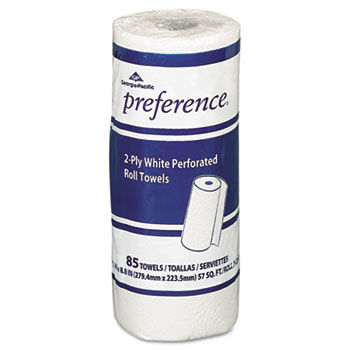 Georgia Pacific 27385 - Perforated Paper Towel Roll, 8-7/8 x 11, White, 85/Roll, 30/Cartongeorgia 