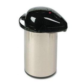 Hormel P300 - Commercial Grade Low-Profile Airpot, w/Push-Button Pump, 3-Liter, Stainlesshormel 