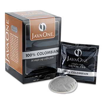 Distant Lands Coffee 30200 - Coffee Pods, Colombian Supremo, Single Cup, 14/Boxdistant 