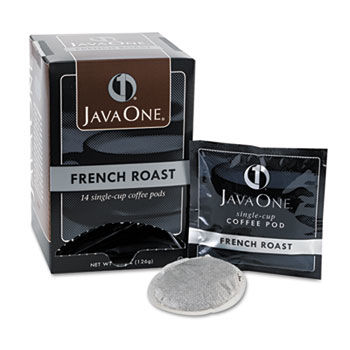 Distant Lands Coffee 30800 - Coffee Pods, French Roast, Single Cup, 14/Boxdistant 