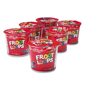 Kelloggs 01246 - Froot Loops Breakfast Cereal, Single-Serve 1.5oz Cup, 6 Cups/Boxkelloggs 