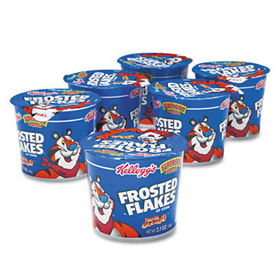 Kelloggs 01468 - Breakfast Cereal, Frosted Flakes, Single-Serve 2.1oz Cup, 6 Cups/Boxkelloggs 