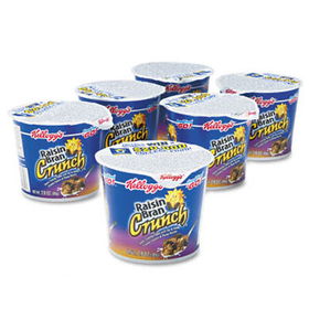 Kelloggs 01474 - Breakfast Cereal, Raisin Bran Crunch, Single-Serve 2.8oz Cup, 6 Cups/Box