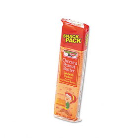 Keebler 21165 - Sandwich Crackers, Cheese & Peanut Butter, 8-Piece Snack Pack, 12 Packs/Box