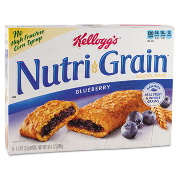 Kelloggs 35745 - Nutri-Grain Cereal Bars, Blueberry, Indv Wrapped 1.3oz Bar, 16 Bars/Box