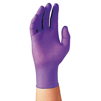 KIMBERLY-CLARK PROFESSIONAL* 55083 - STERLING PURPLE NITRILE Exam Gloves, Large, Purple, 100/Box