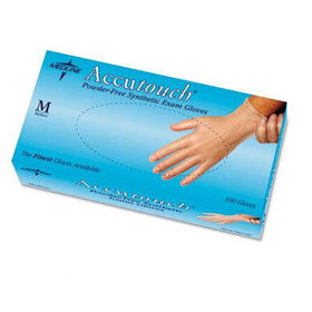 Medline MDS192075 - Accutouch 3G Disposable Synthetic Vinyl Exam Glove, Powder-Free, Med, 100/Box