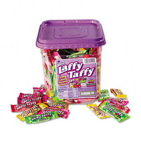 Nestle 94100 - Wonka Assorted Flavor Laffy Taffy, 40oz, 165 Wrapped Pieces/Tub