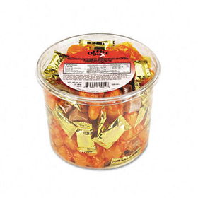 Office Snax 00015 - Creamy & Smooth Delights Candy, Butter Flavor, 2lb Plastic Tuboffice 