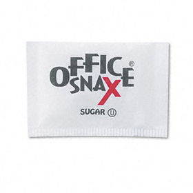 Office Snax 00021 - Premeasured Single-Serve Sugar Packets, 1200/Carton